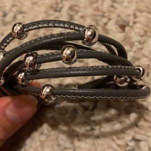 Grey stringed bracelet